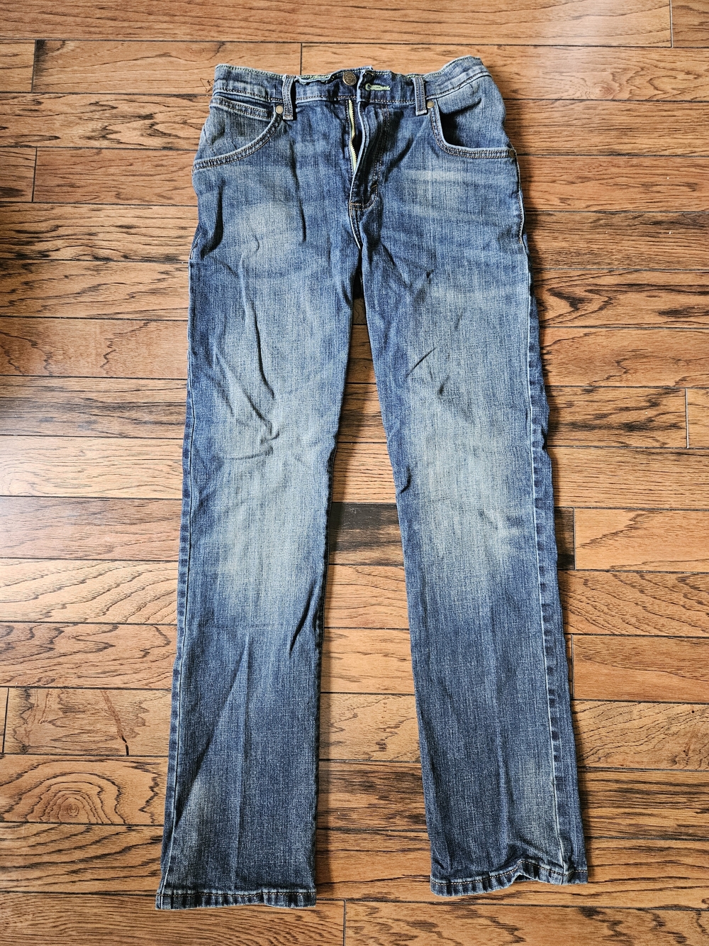 Wrangler Boy's Faded Blue Straight Jeans